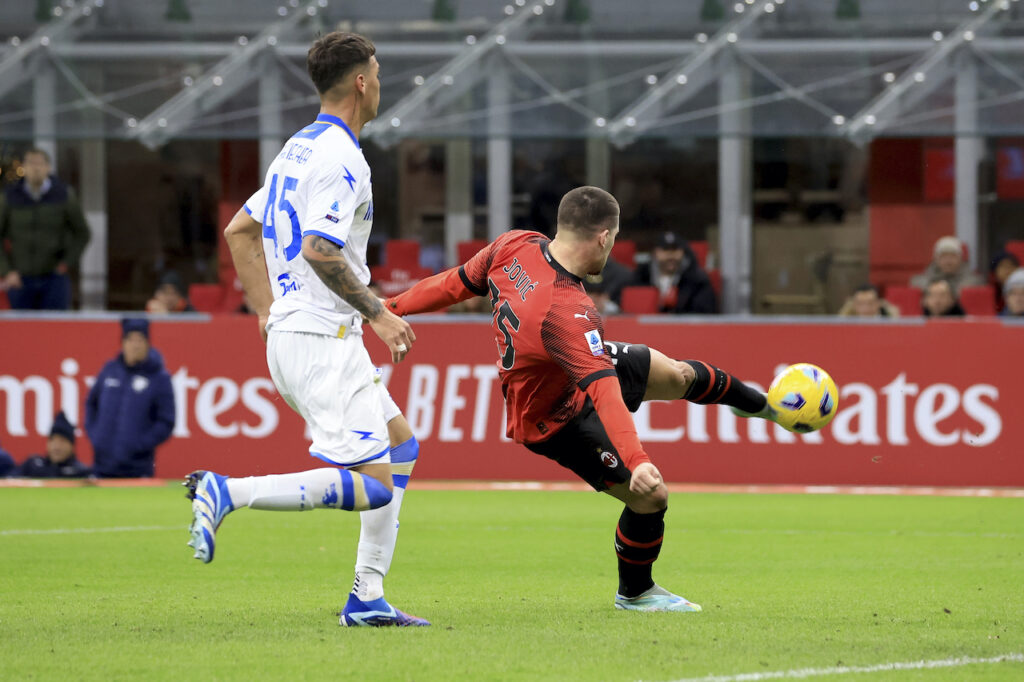gol Luka Jovic AC Milan Milan-Frosinone 3-1 Serie A 2023-2024