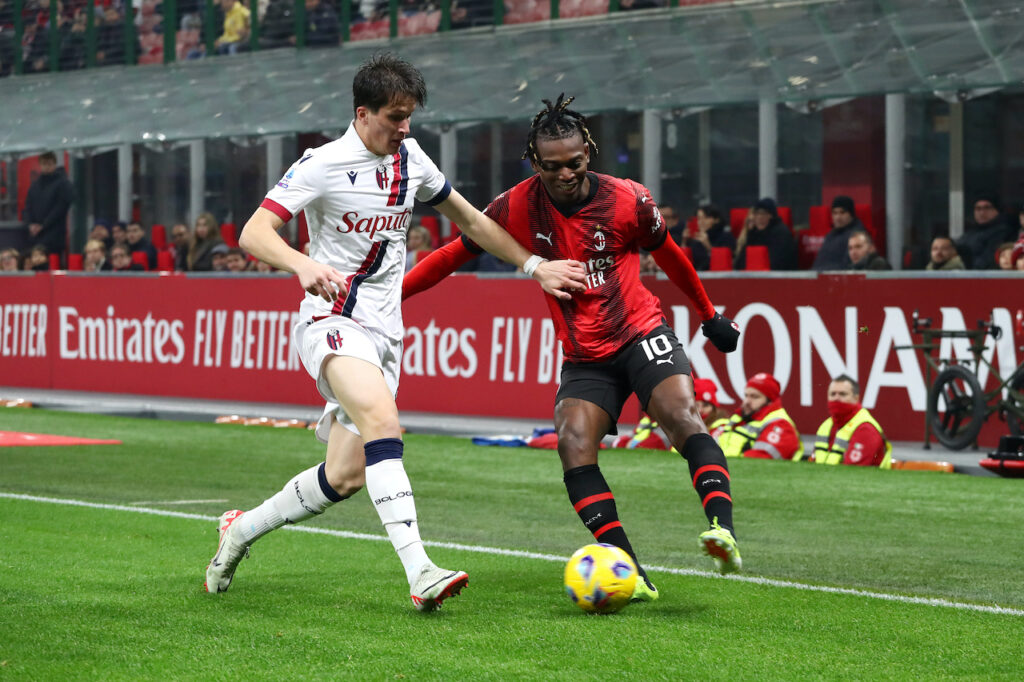 Rafael Leao AC Milan Milan-Bologna 2-2 Serie A 2023-2024