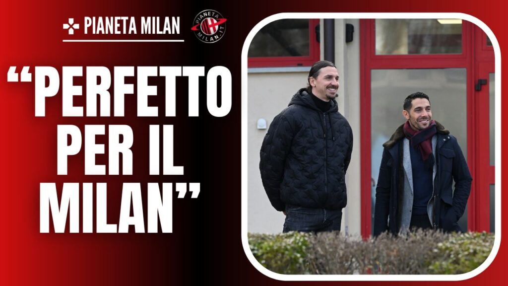 Zlatan Ibrahimovic e Geoffrey Moncada 25/01/2024 PianetaMilan.it