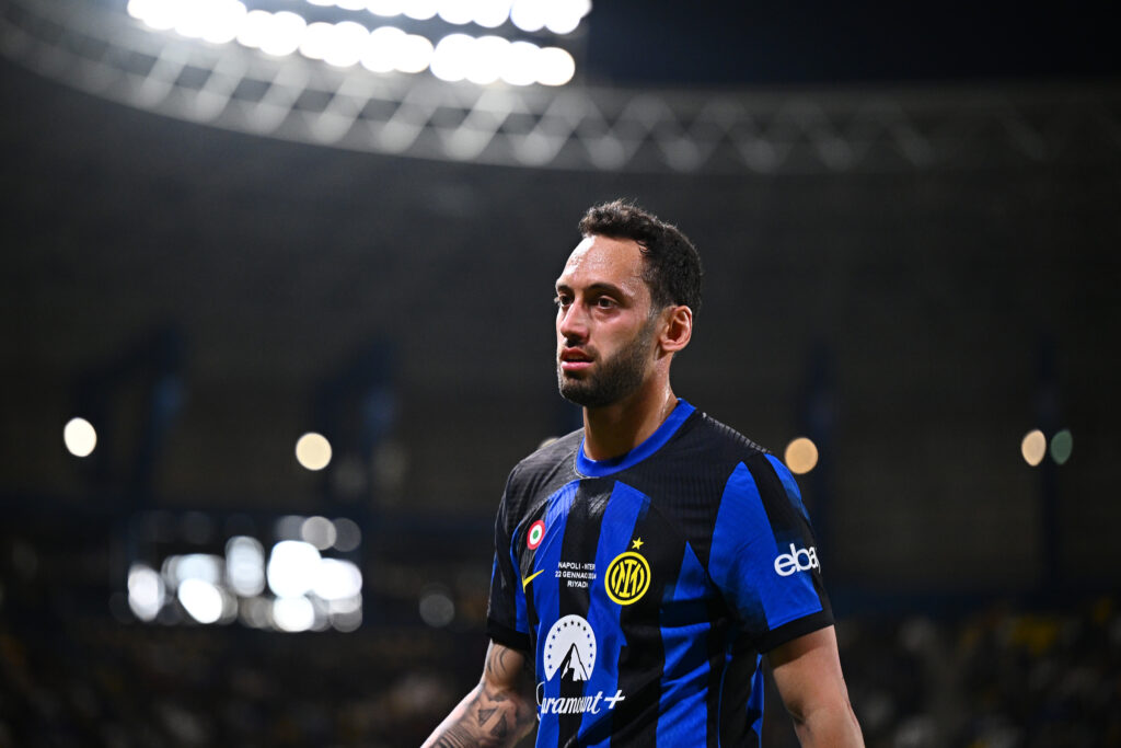 Hakan Calhanoglu Napoli Inter 0-1 Supercoppa 2023-24