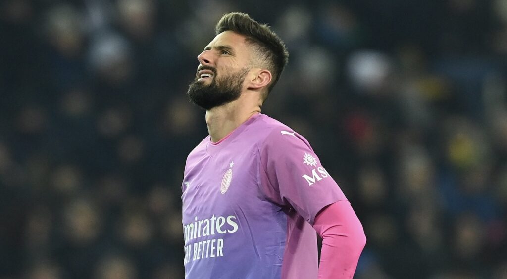 Olivier Giroud AC Milan Udinese-Milan 2-3 Serie A 2023-2024
