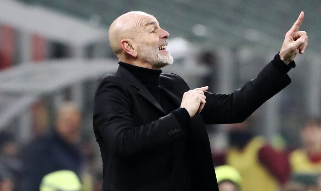 Stefano Pioli AC Milan Milan-Roma 3-1 Serie A 2023-2024