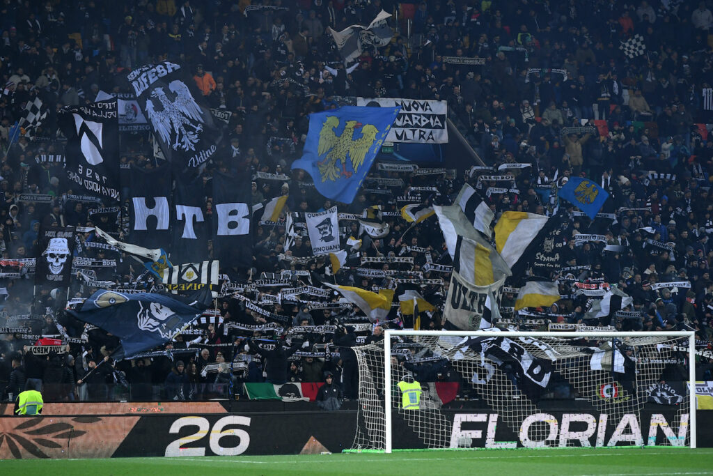 Udinese-Milan 2-3 Serie A 2023-2024 tifosi Curva Nord