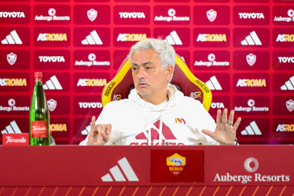 José Mourinho AS Roma conferenza stampa Serie A 2023-2024