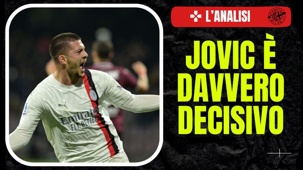 esultanza gol Luka Jovic AC Milan Salernitana-Milan 2-2 Serie A 2023-2024
