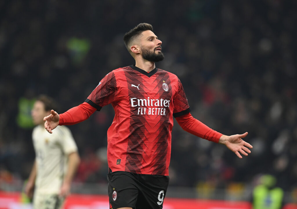 Olivier Giroud Milan-Roma 3-1 Serie A 2023-24