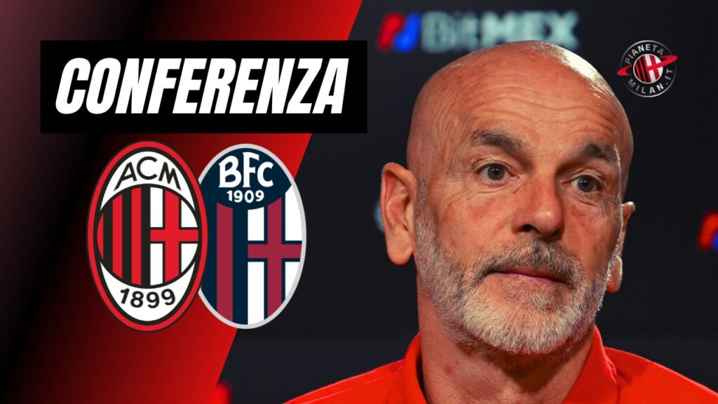 Stefano Pioli AC Milan Conferenza stampa Live vigilia Milan-Bologna Serie A 2023-2024