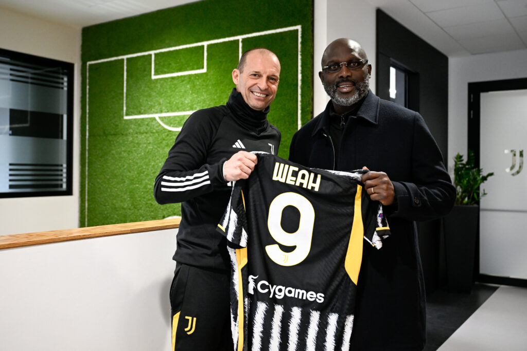 George Weah Visits Juventus Training Ground