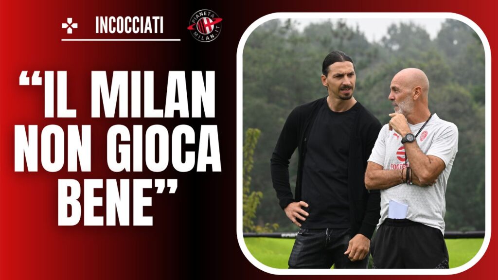 Ibrahimovic Pioli AC Milan allenamento Milan Milanello