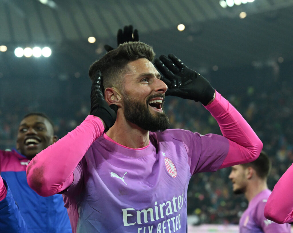 Olivier Giroud AC Milan News Udinese-Milan