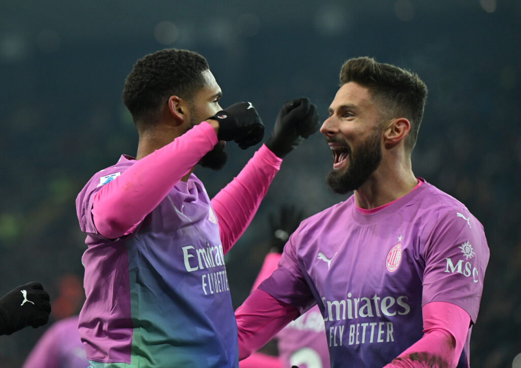 Olivier Giroud AC Milan News Udinese-Milan
