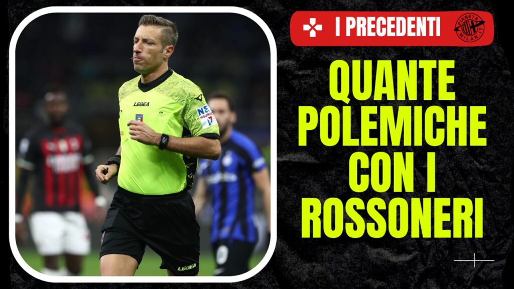 Davide Massa, arbitro di Milan-Bologna 24/01/2024 PianetaMilan.it