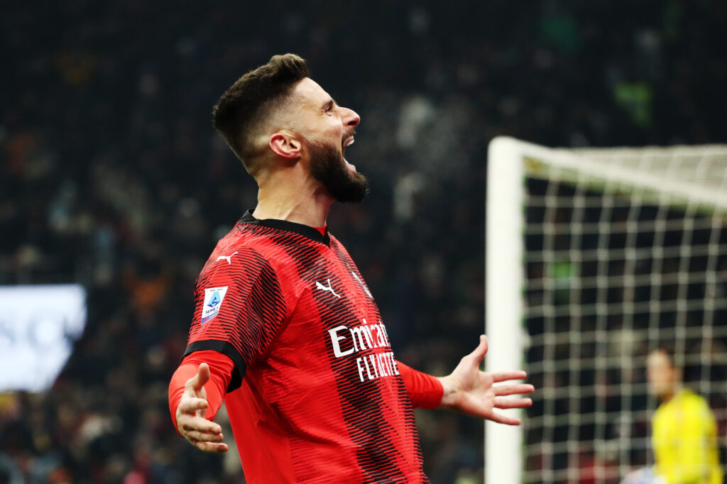 Olivier Giroud Milan-Roma 3-1 Serie A 2023-24