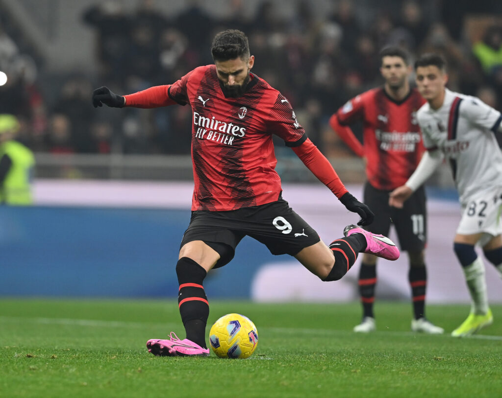 Olivier Giroud, attaccante del Milan 28/01/2024 PianetaMilan.it