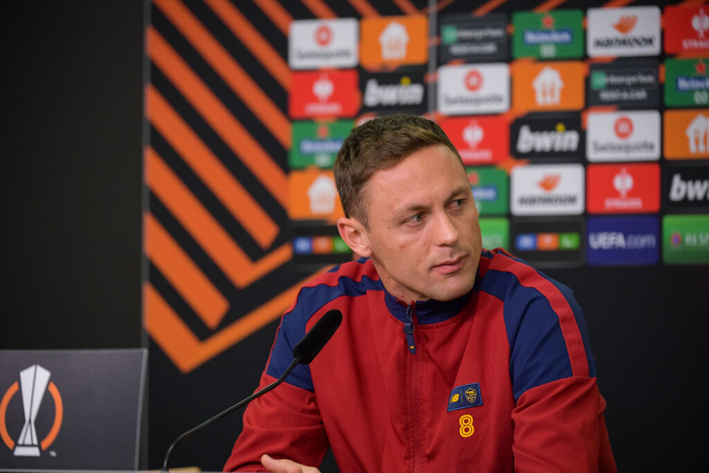 Nemanja Matic Roma conferenza stampa