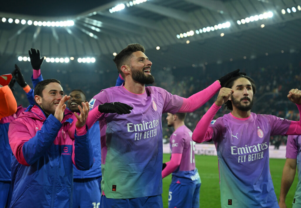 Olivier Giroud AC Milan News Udinese-Milan