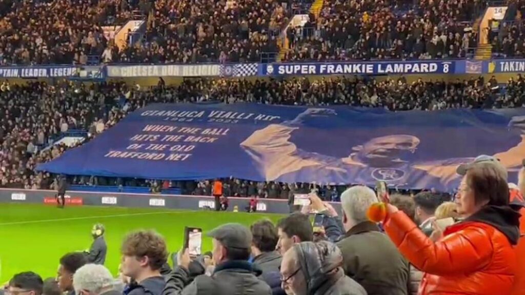 Chelsea striscione Vialli