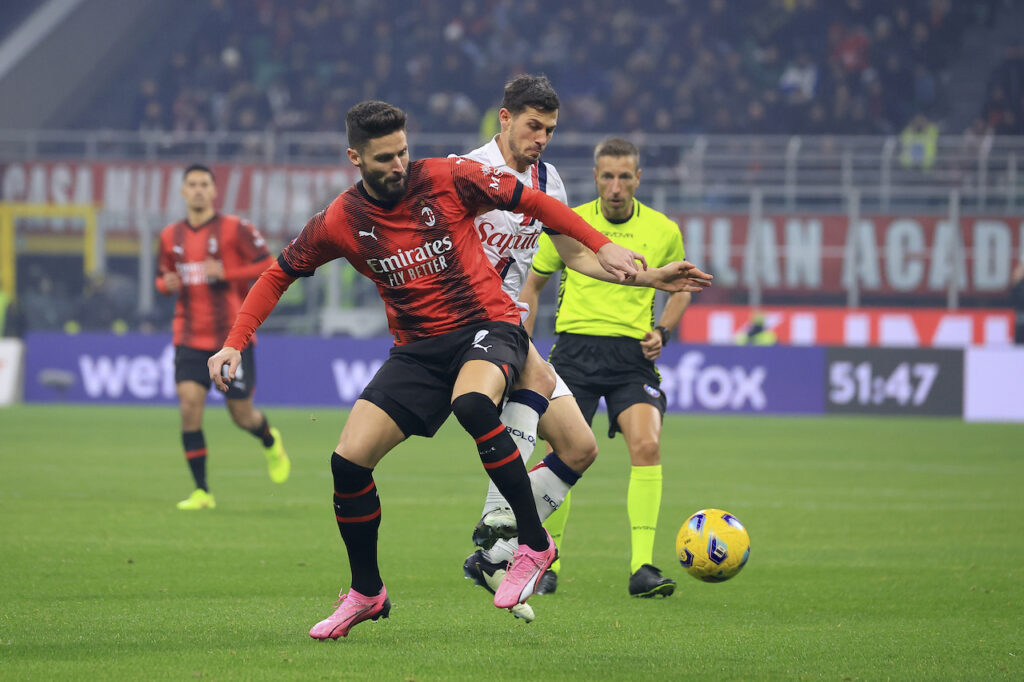 Olivier Giroud AC Milan Milan-Bologna 2-2 Serie A 2023-2024