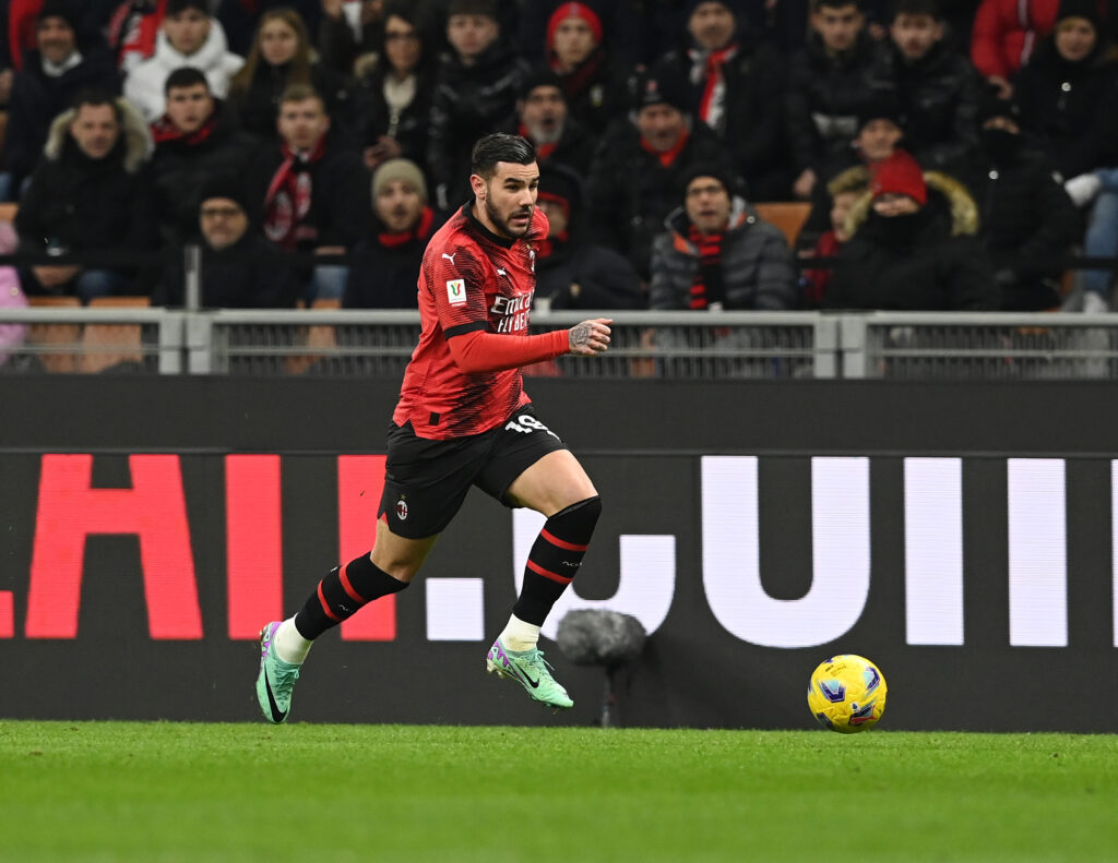 Theo Hernandez AC Milan Milan-Atalanta 1-2 Coppa Italia 2023-2024