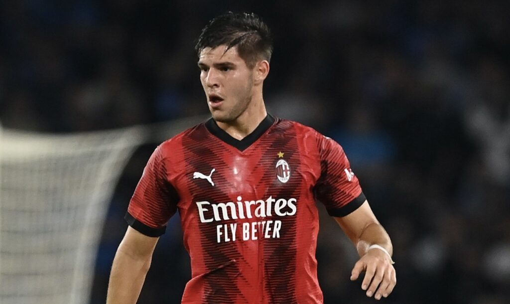 Marco Pellegrino AC Milan Napoli-Milan 2-2 Serie A 2023-2024