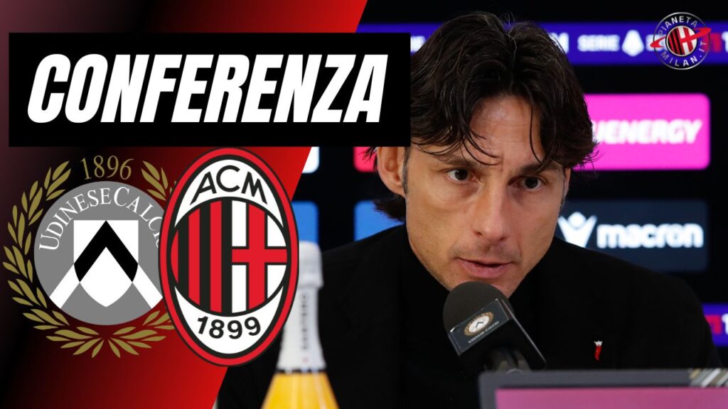 Conferenza stampa Cioffi AC Milan Udinese-Milan Serie A 2023-2024