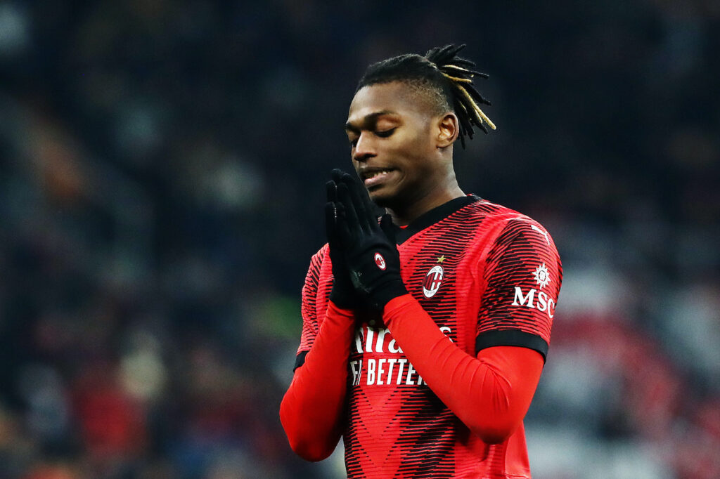 Rafael Leao AC Milan Milan-Atalanta 1-2 Coppa Italia 2023-2024
