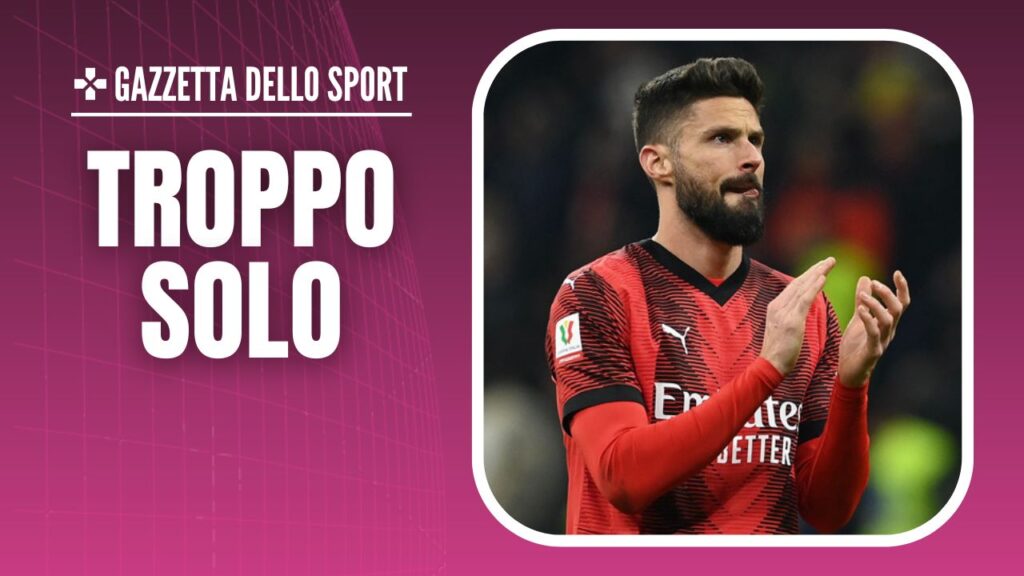 Milan-Roma Serie A 2023-2024 Giroud