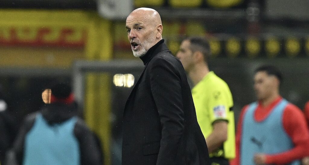Stefano Pioli AC Milan Milan-Atalanta 1-1 Serie A 2023-2024