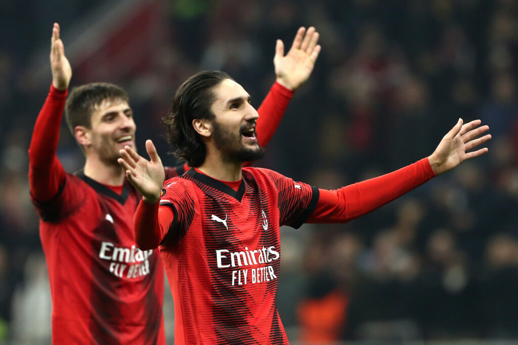 Gabbia Adli AC Milan Milan-Rennes 3-0 Europa League 2023-2024