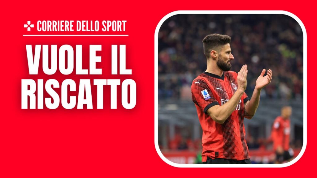 Lazio-Milan Serie A 2023-2024 Giroud