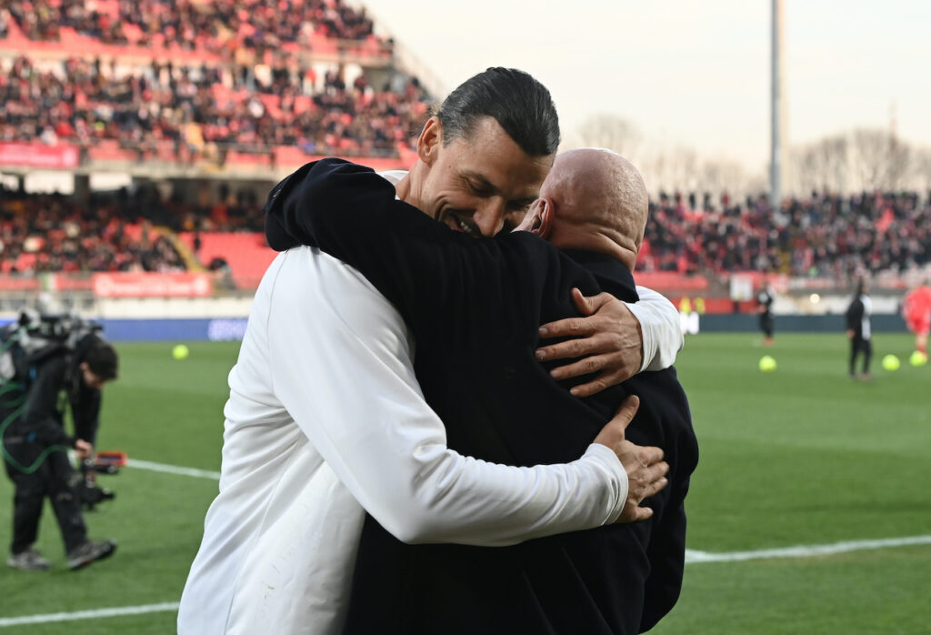 Ibrahimovic Galliani Monza-Milan 0-1 Serie A 2022-2023