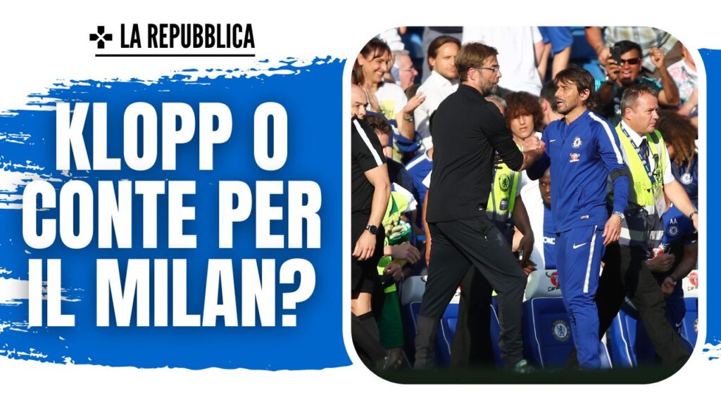 Panchina AC Milan Conte Klopp Calciomercato Milan