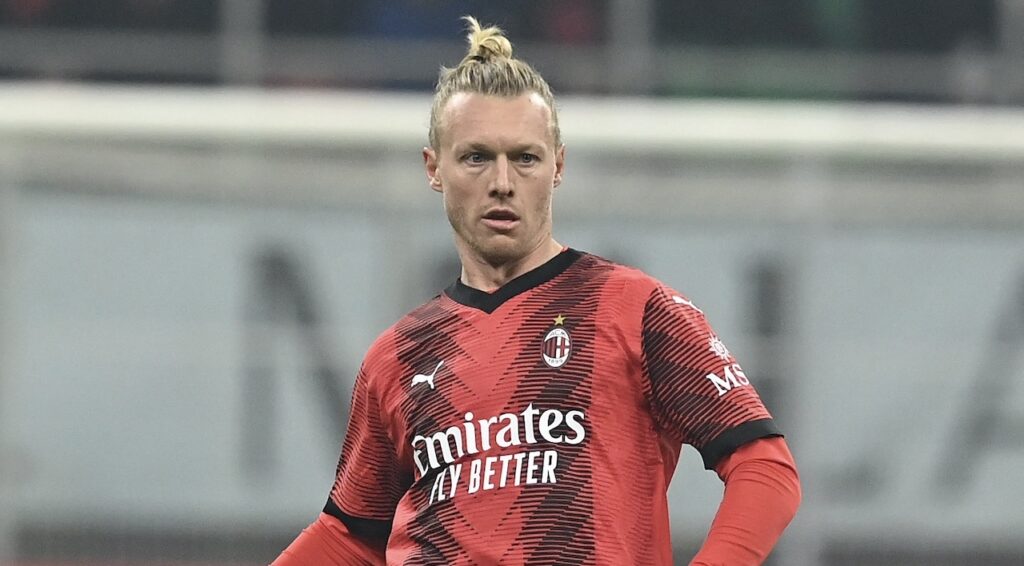 Simon Kjaer AC Milan Milan-Bologna 2-2 Serie A 2023-2024