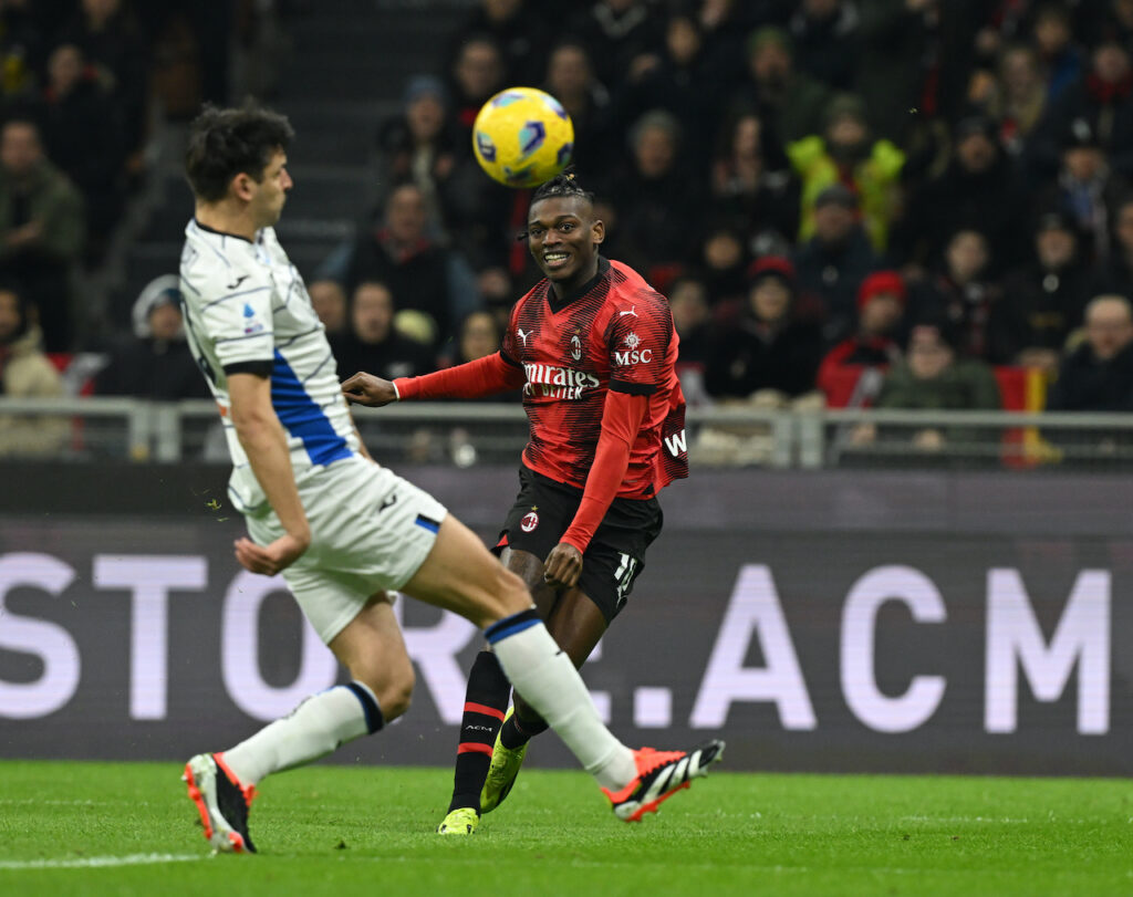 gol Rafael Leao AC Milan Milan-Atalanta 1-1 Serie A 2023-2024