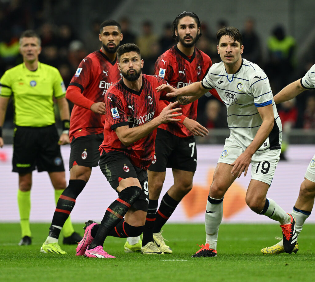 Olivier Giroud AC Milan Milan-Atalanta 1-1 Serie A 2023-2024
