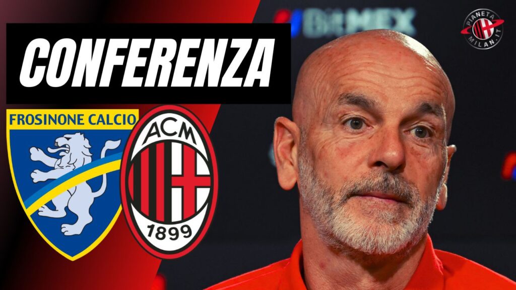 Stefano Pioli AC Milan Conferenza stampa Live vigilia Frosinone-Milan Serie A 2023-2024