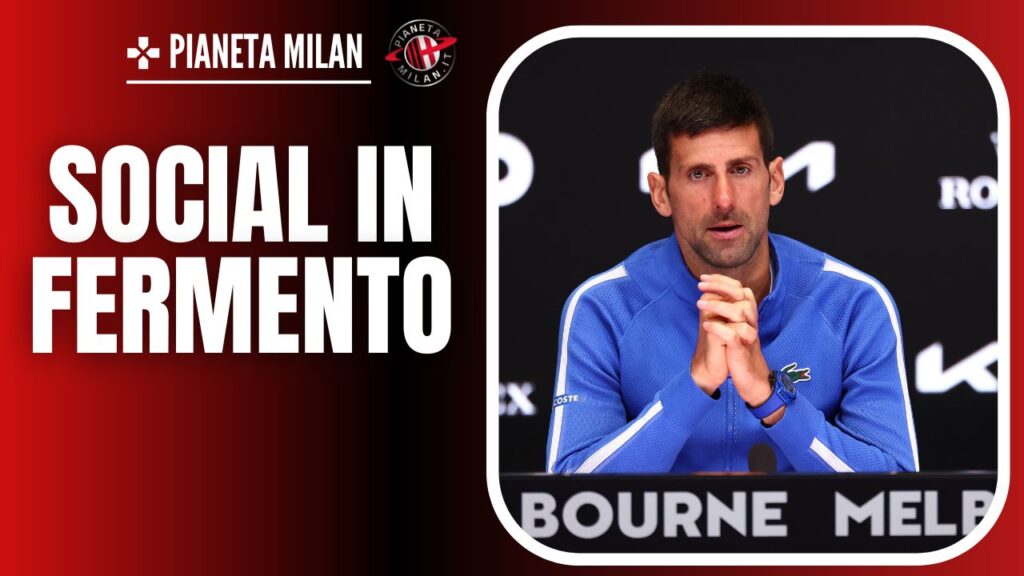 Novak Djokovic, tennista e tifoso del Milan