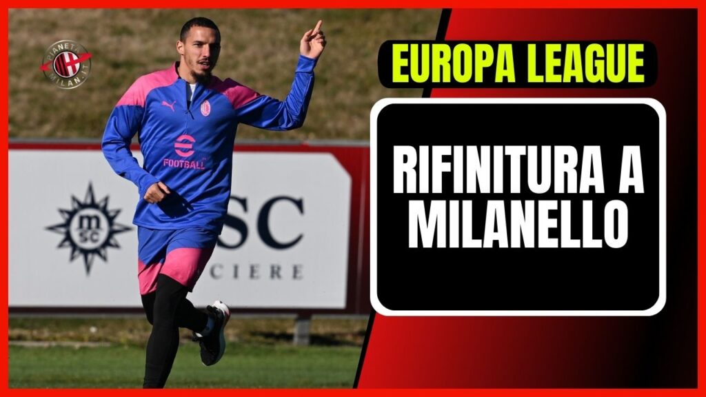 Rennes-Milan Europa League 2023-2024 allenamento rifinitura