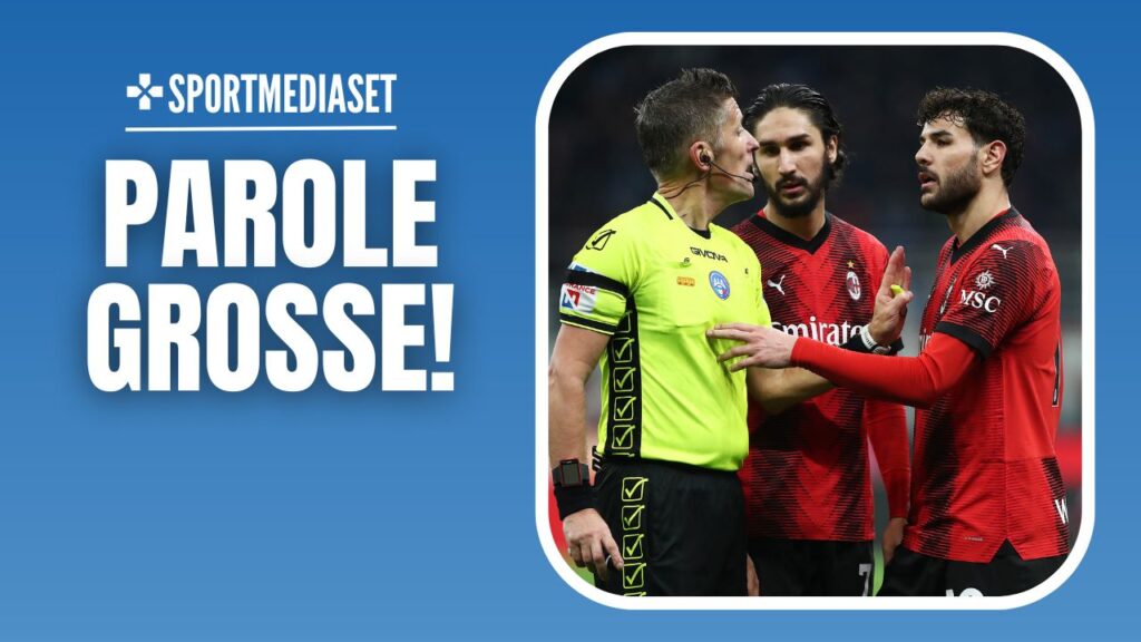Milan-Atalanta 1-1 Serie A 2023-2024 Ordine Cesari Orsato