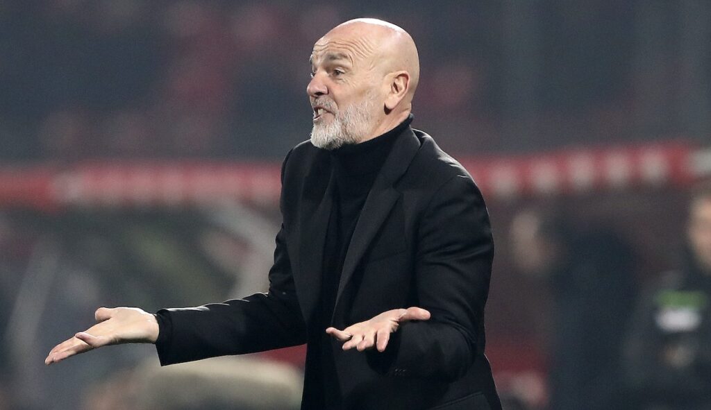 Stefano Pioli AC Milan Monza-Milan 4-2 Serie A 2023-2024