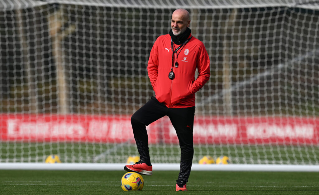 Stefano Pioli AC Milan allenamento Milanello