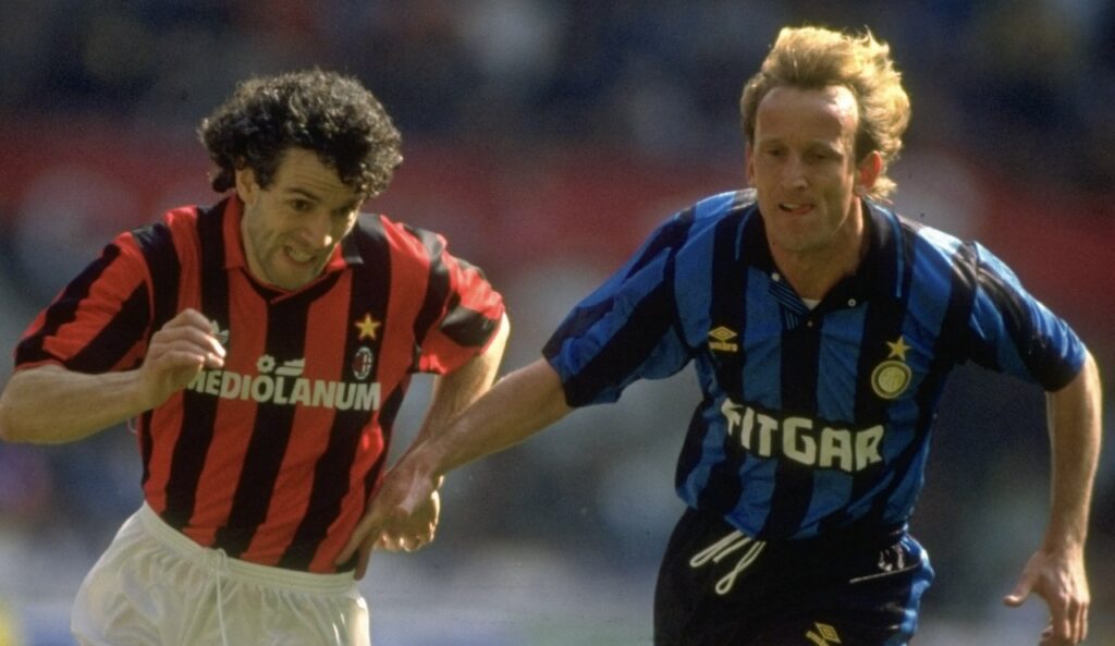 Donadoni Brehme derby Milan-Inter 1-0 Serie A 1991-1992