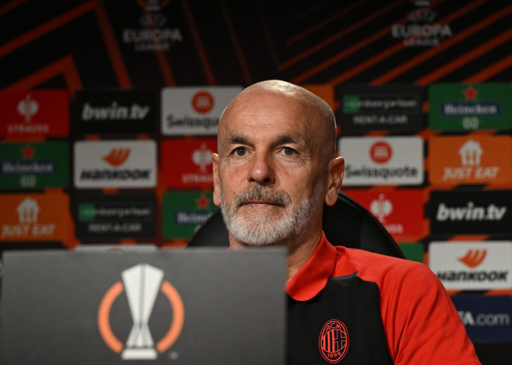 Conferenza Stampa Milan-Rennes Europa League 2023-2024 Pioli