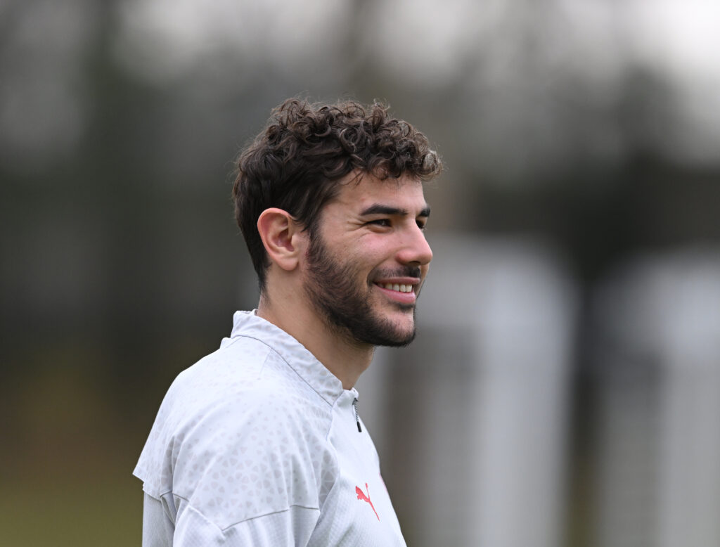 Theo Hernández AC Milan allenamento Milanello