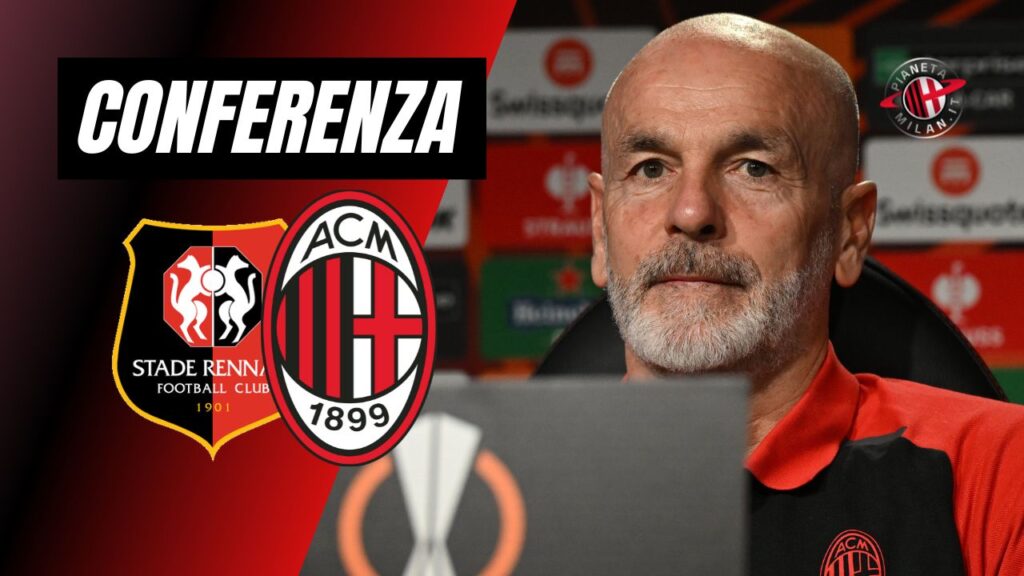 Conferenza stampa LIVE Pioli Rennes-Milan Europa League 2023-2024
