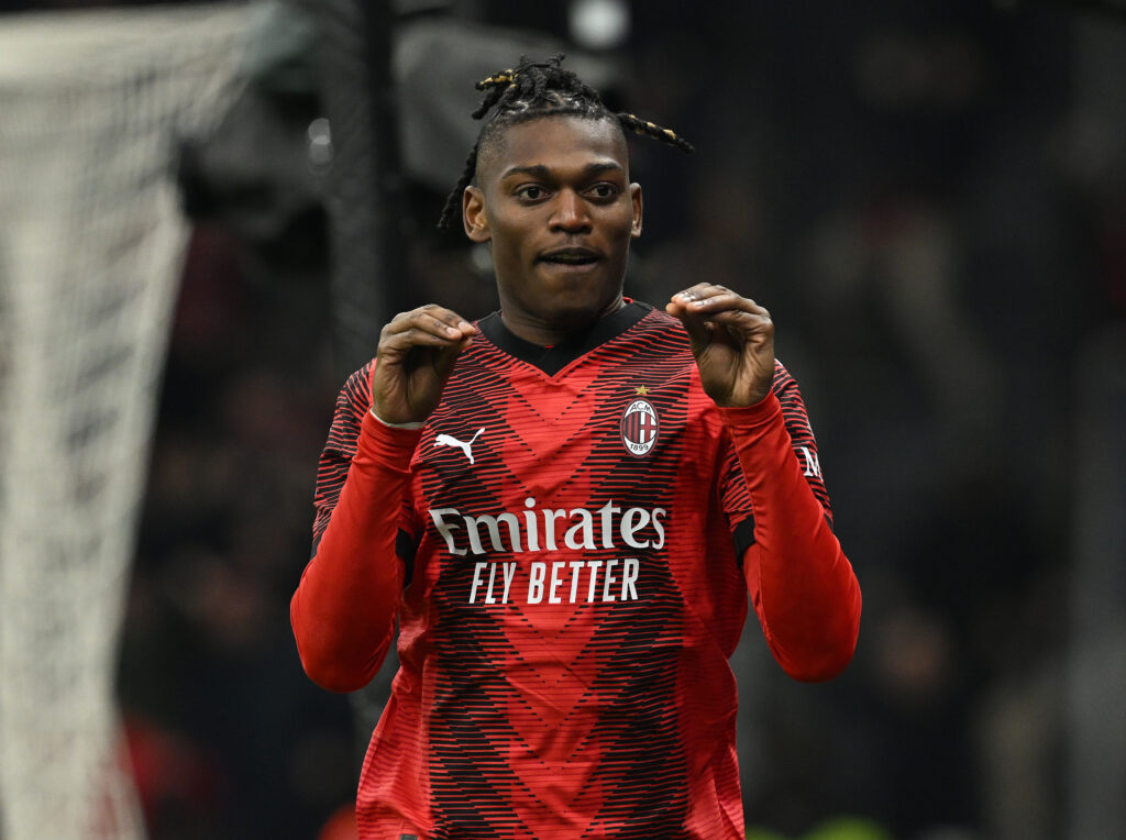 esultanza gol Rafael Leao AC Milan Milan-Atalanta Serie A 2023-2024