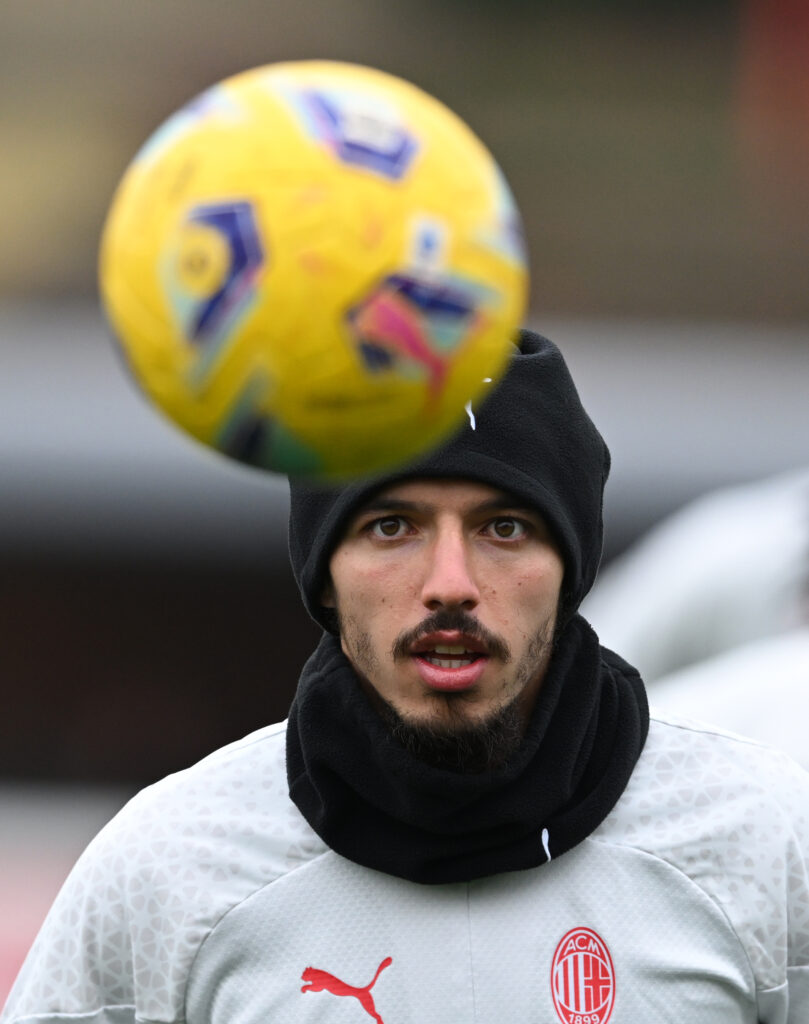 Ismaël Bennacer AC Milan allenamento Milanello