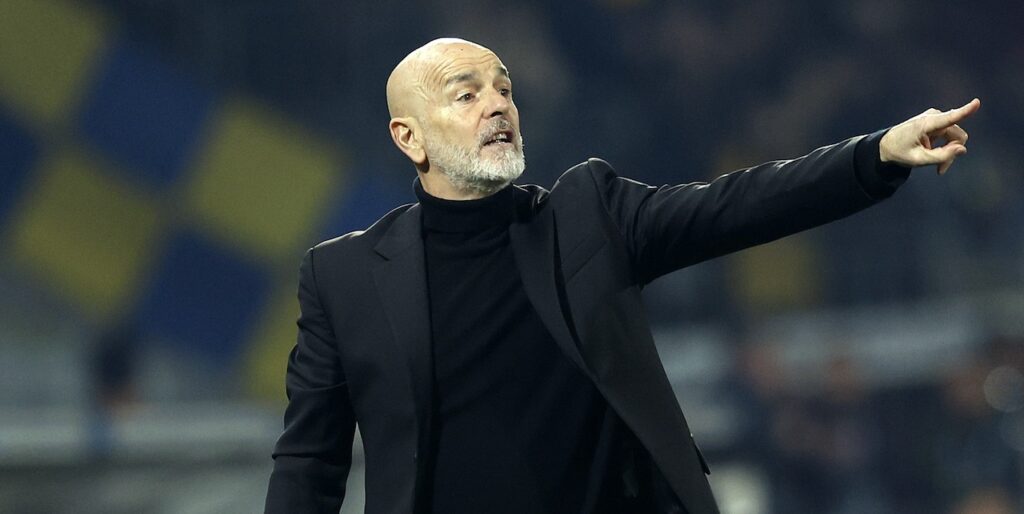 Stefano Pioli AC Milan Frosinone-Milan 2-3 Serie A 2023-2024