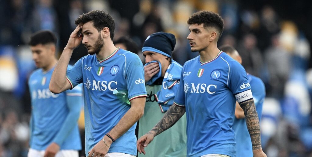 Kvaratskhelia Di Lorenzo Napoli-Genoa 1-1 Serie A 2023-2024