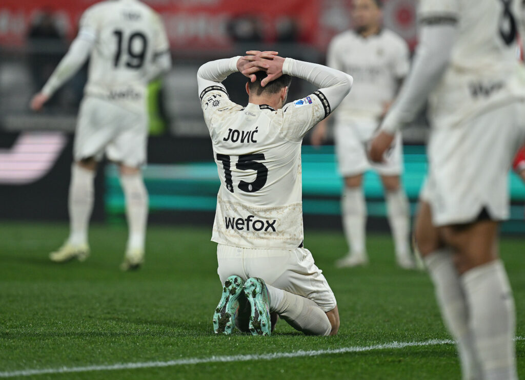 Luka Jovic AC Milan Monza-Milan 4-2 Serie A 2023-2024